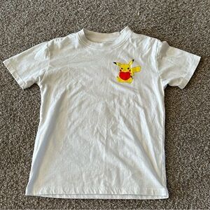 Kids White Pikachu T-Shirt